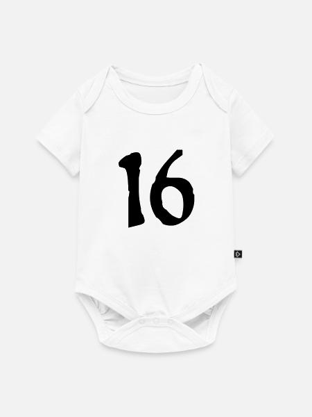 16_vec_1de - Baby Premium Kurzarmbody - Weiß