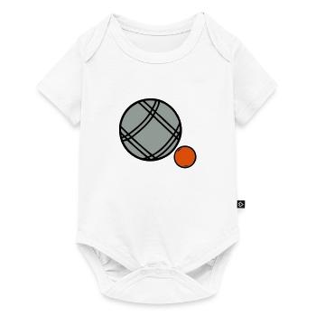 petanque boule sport17 - Body à manches courtes Premium Bébé - blanc - Devant