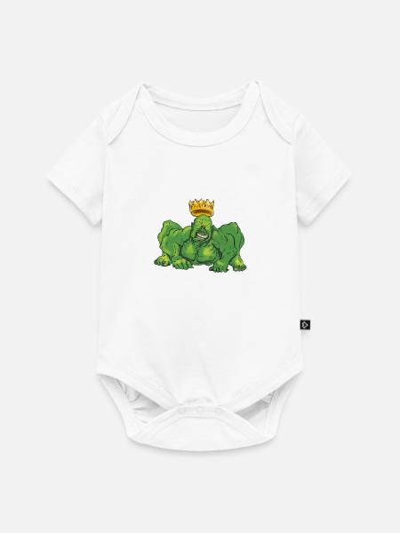 Froschkönig - Baby Premium Kurzarmbody - Weiß