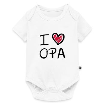 I love pépé - Body à manches courtes Premium Bébé - blanc - Devant