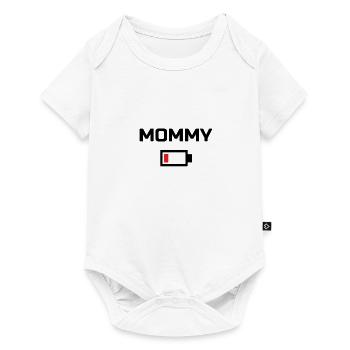 MOMMY T-shirt à faible énergie pour batterie BLACK LABELED - Body à manches courtes Premium Bébé - blanc - Devant