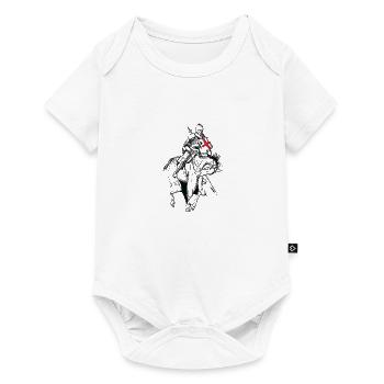 Chevalier - Croisé - Chevalier - Épée - Body à manches courtes Premium Bébé - blanc - Devant