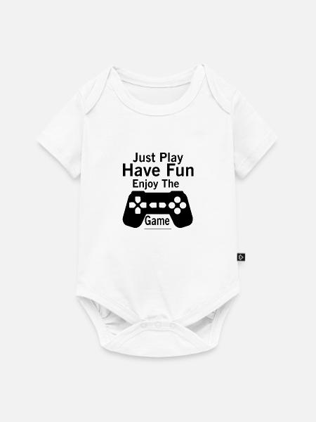 play the game - Baby Premium Kurzarmbody - Weiß