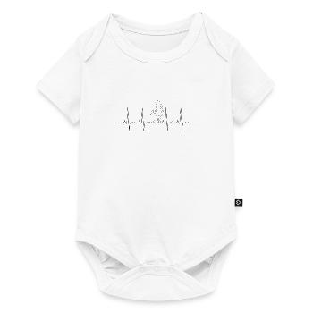 Mama Mutter Sohn Tochter Alleinerziehend Geschenk - Baby Premium Kurzarmbody - Weiß - Vorne