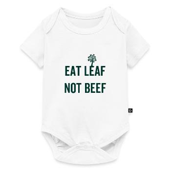Veganer Vegetarier Tierschutz Geschenkidee - Baby Premium Kurzarmbody - Weiß - Vorne