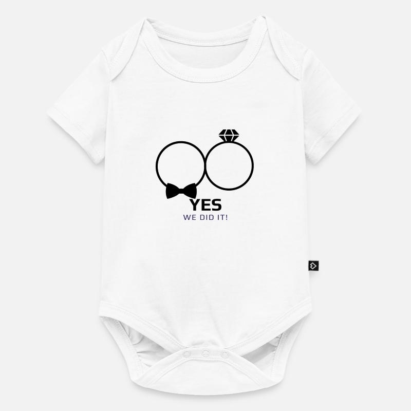 Mariage we did it - Body à manches courtes Premium Bébé - blanc