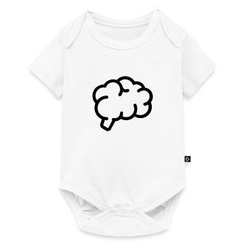 Cerveau, Cerveau, Intelligent, Intelligent - Body à manches courtes Premium Bébé - blanc - Devant