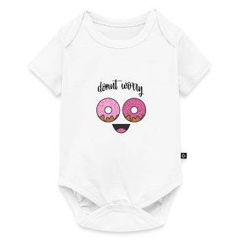 dictons drôles - Body à manches courtes Premium Bébé - blanc - Devant