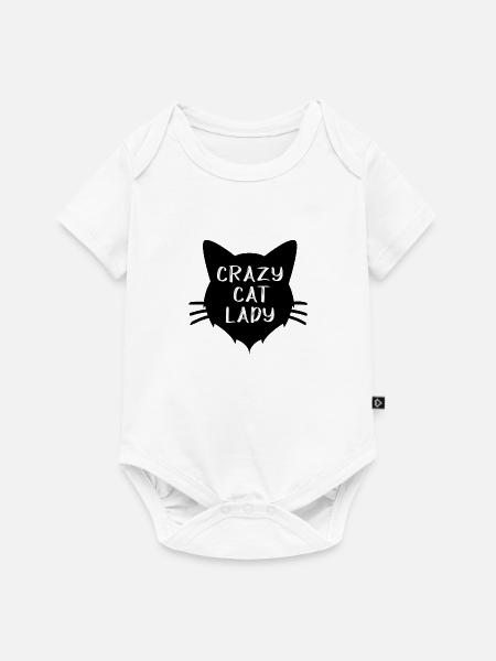 Katzendame - Baby Premium Kurzarmbody - Weiß