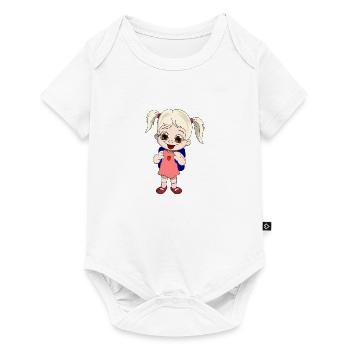 lorey.w "écolière" - Body à manches courtes Premium Bébé - blanc - Devant