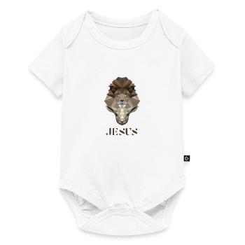 Le Lion & L’Agneau - Jésus - Poly Design - Body à manches courtes Premium Bébé - blanc - Devant