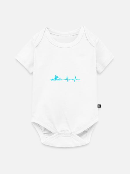 Heartbeat Canoe Heartbeats - Baby Premium Kurzarmbody - Weiß