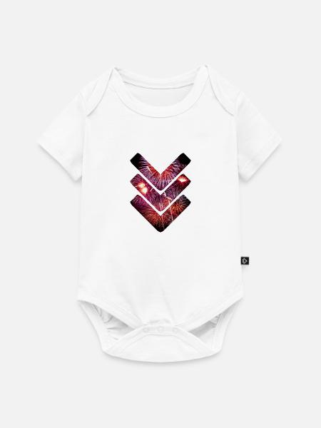 Feuerwerk - Baby Premium Kurzarmbody - Weiß