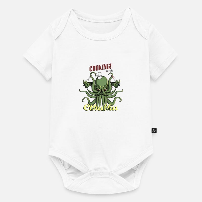 Cuisiner avec Cthulhu! - Body à manches courtes Premium Bébé - blanc