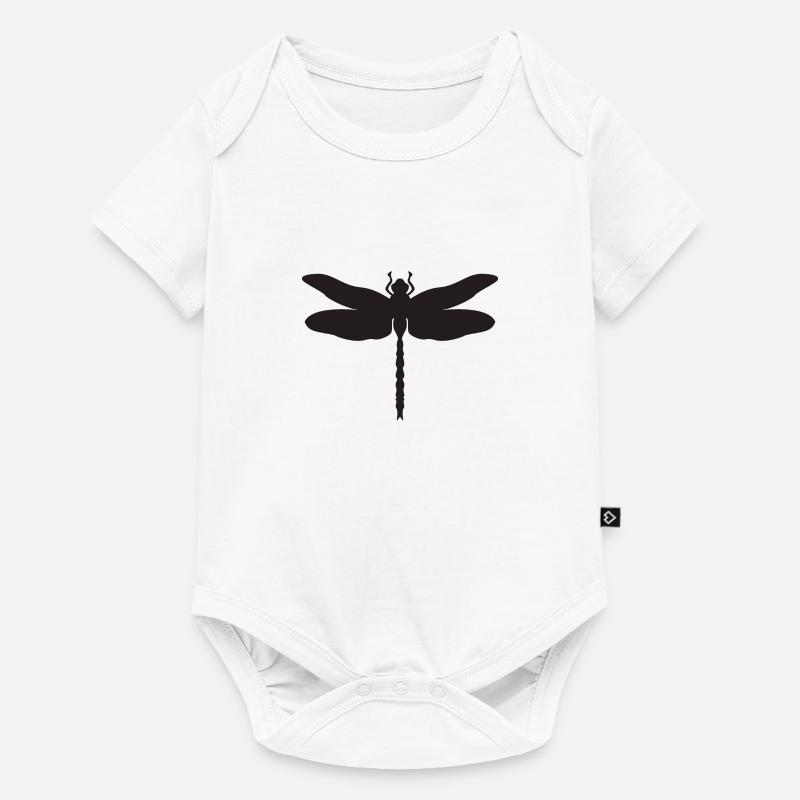 Libelle - Baby Premium Kurzarmbody - Weiß