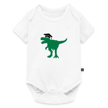 Thèse de docteur en dinosaure Thèse de doctorat - Body à manches courtes Premium Bébé - blanc - Devant
