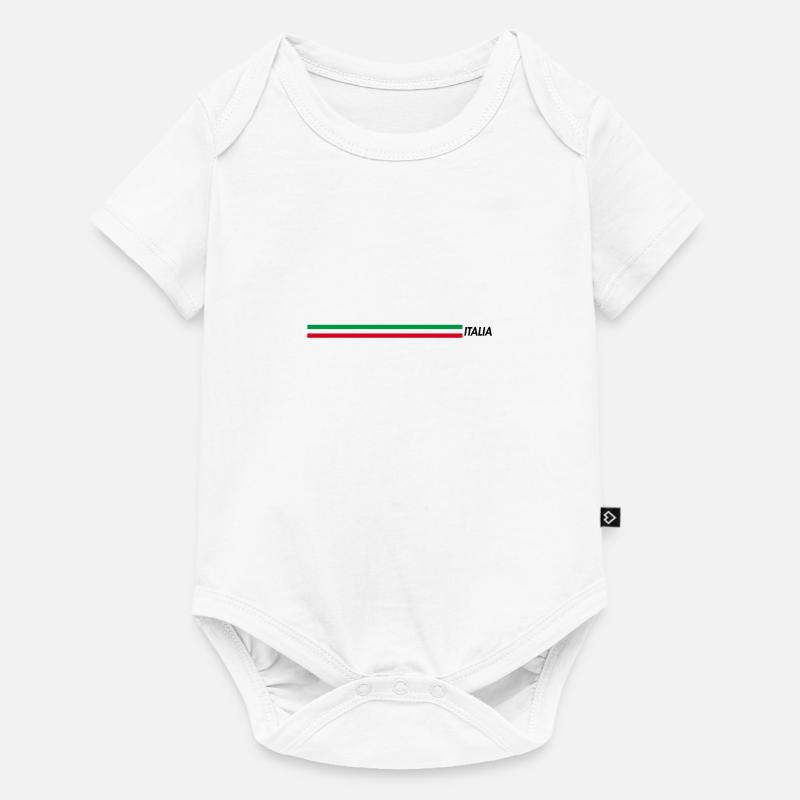 Italia - Body à manches courtes Premium Bébé - blanc