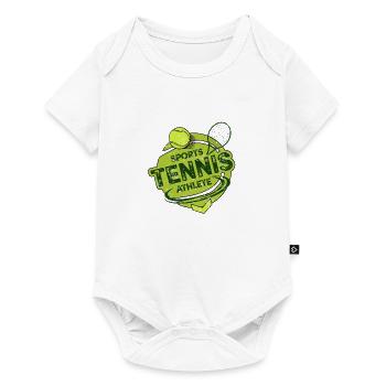 T-shirt cadeau de motivation tennis - Body à manches courtes Premium Bébé - blanc - Devant