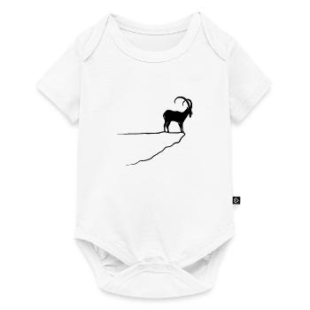 ibex capricorn alpine the alps bavaria mountains - Baby Premium short-sleeve bodysuit - white - Front
