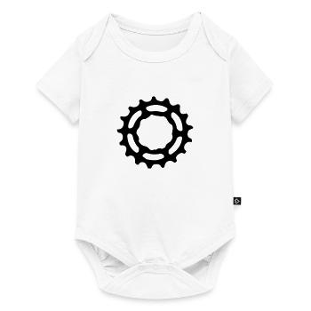 Mountain bike gear sprocket gears 1c. - Baby Premium short-sleeve bodysuit - white - Front
