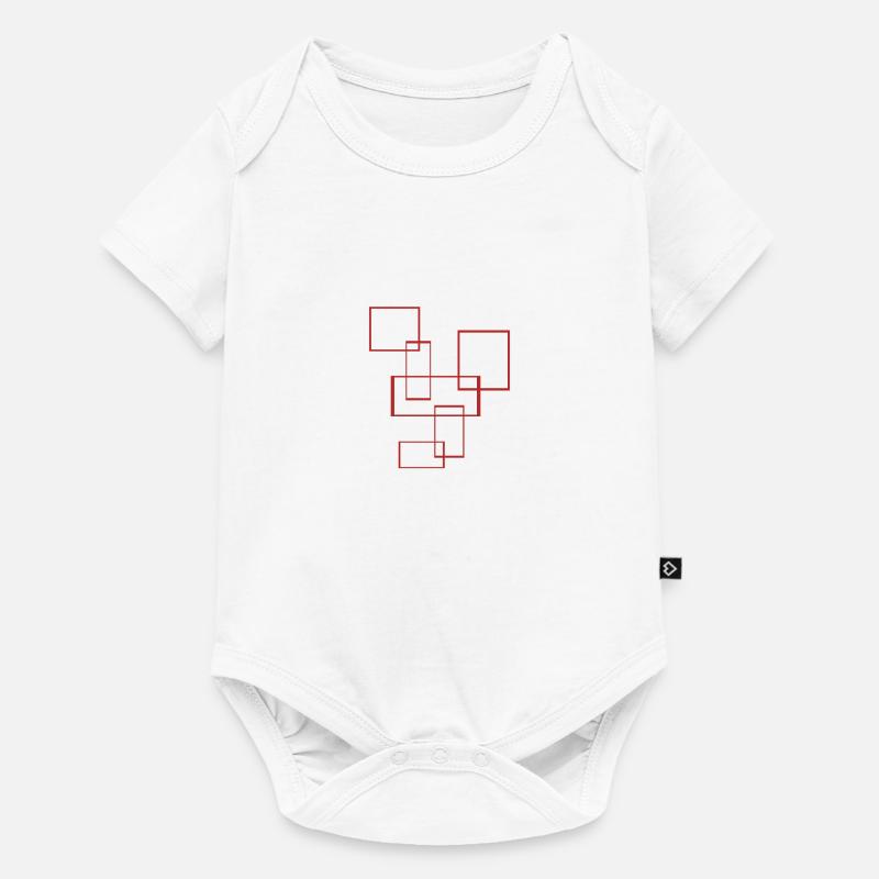 rectangles - Body à manches courtes Premium Bébé - blanc