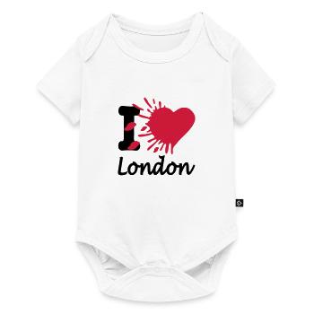 J'aime Londres - Body à manches courtes Premium Bébé - blanc - Devant