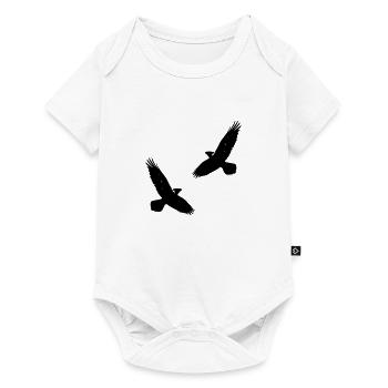 Wikinger - Baby Premium Kurzarmbody - Weiß - Vorne