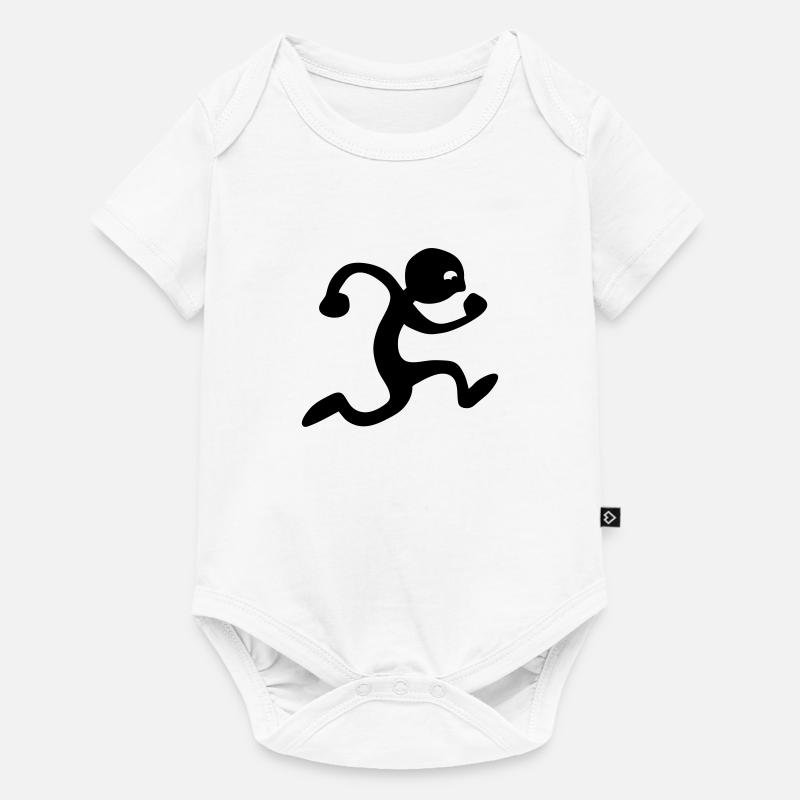 run - Body Premium a maniche corte per neonati  - bianco
