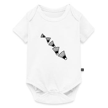 Badmintons Pattern - Body à manches courtes Premium Bébé - blanc - Devant