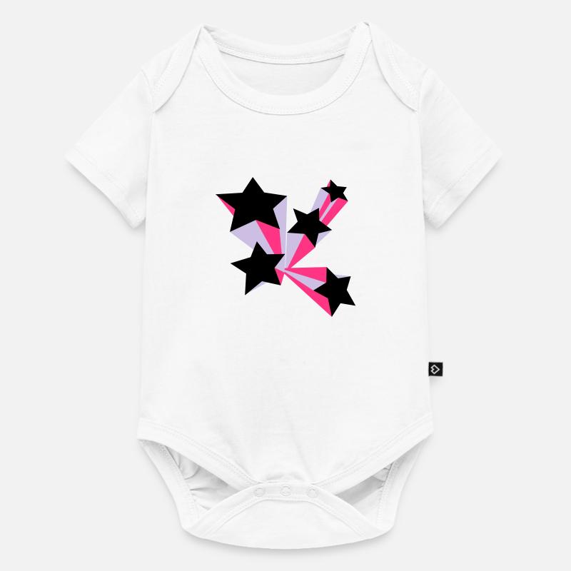 Sterne 3D - Body à manches courtes Premium Bébé - blanc
