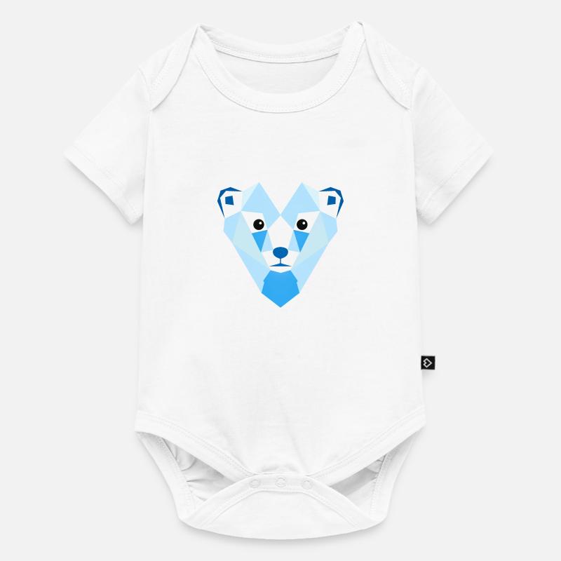 Polygon Eisbär - Baby Premium Kurzarmbody - Weiß