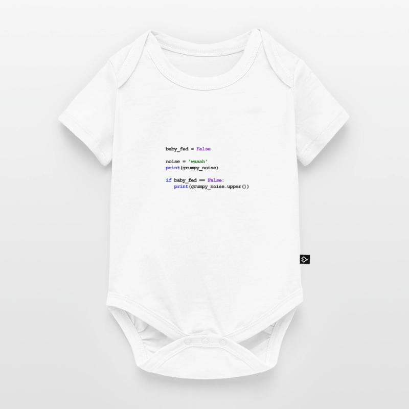 Python Code New Baby - Nourrir bébé Body à manches courtes Premium Bébé