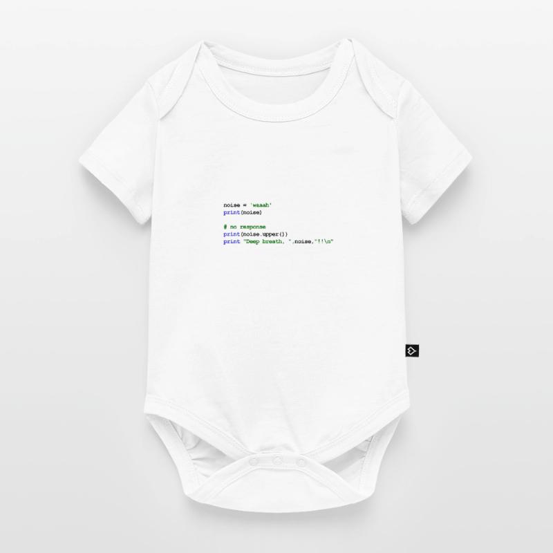 Python Code New Baby - Waaah Baby Premium short-sleeve bodysuit
