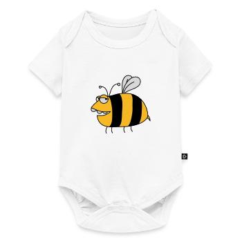 Fun thick bee - Baby Premium short-sleeve bodysuit - white - Front