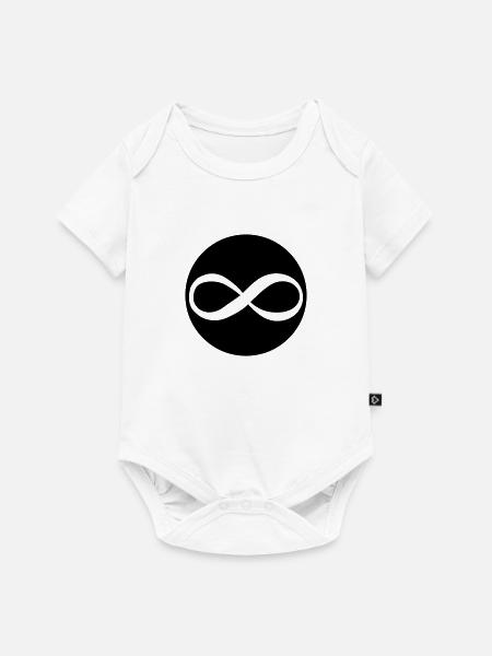 unendlich - Baby Premium Kurzarmbody - Weiß