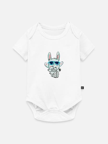 Hip Hop - Baby Premium Kurzarmbody - Weiß