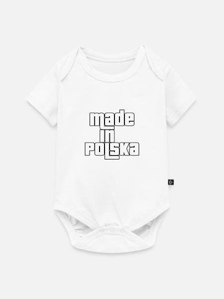 Made in Polska - Baby Premium Kurzarmbody - Weiß