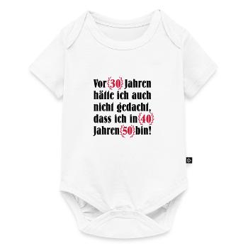 50. Geburtstag - Baby Premium Kurzarmbody - Weiß - Vorne
