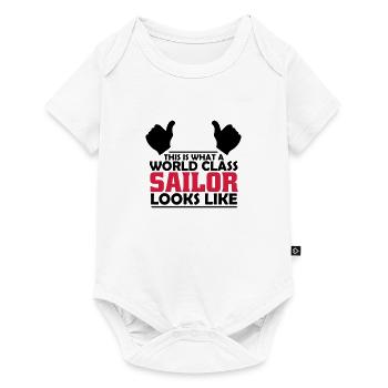 world class sailor - Baby Premium short-sleeve bodysuit - white - Front