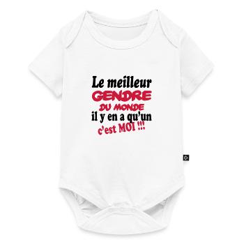 Le meilleur gendre du monde c'est moi !! - Baby Premium short-sleeve bodysuit - white - Front