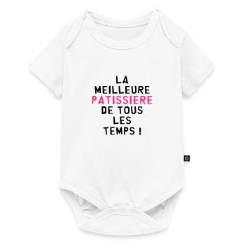 Boulanger / Pâtissier / Pain / Gâteau / Pâtisserie - Body à manches courtes Premium Bébé - blanc - Devant