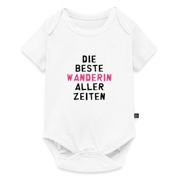 Wanderer / Wanderin / Wandern / Treck / Steigen - Baby Premium Kurzarmbody - Weiß - Vorne
