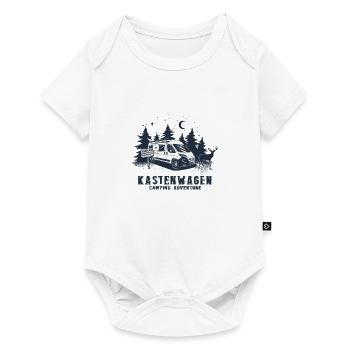 Kastenwagen Camping Adventure - Baby Premium Kurzarmbody - Weiß - Vorne
