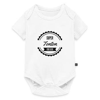 super tonton meilleur tonton - Body à manches courtes Premium Bébé - blanc - Devant