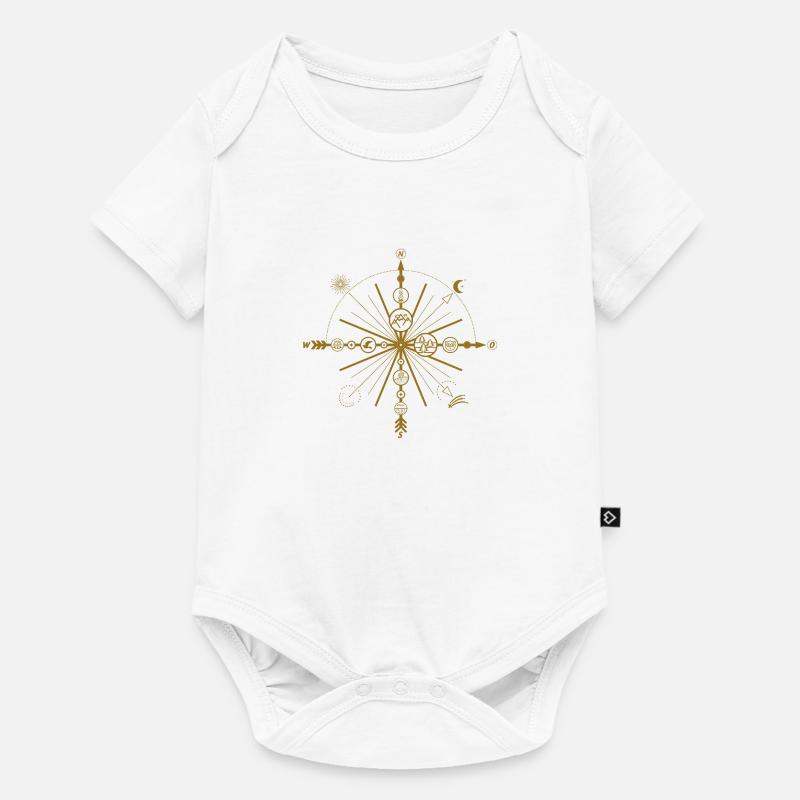 Pfeile (Kompass) 01 - Baby Premium Kurzarmbody - Weiß