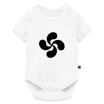 Croix Basque design 1 - Body à manches courtes Premium Bébé - blanc - Devant