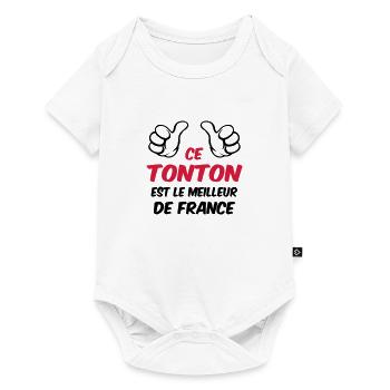 Tonton / Tata / Parrain / Marraine / Tante / Oncle - Body à manches courtes Premium Bébé - blanc - Devant