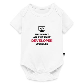 Entwickler / Informatiker / Programmierer / - Baby Premium Kurzarmbody - Weiß - Vorne