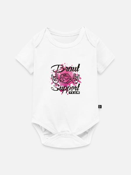 braut support rose party - Baby Premium Kurzarmbody - Weiß