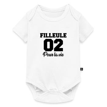 filleule 02 pour la vie - Baby Premium short-sleeve bodysuit - white - Front